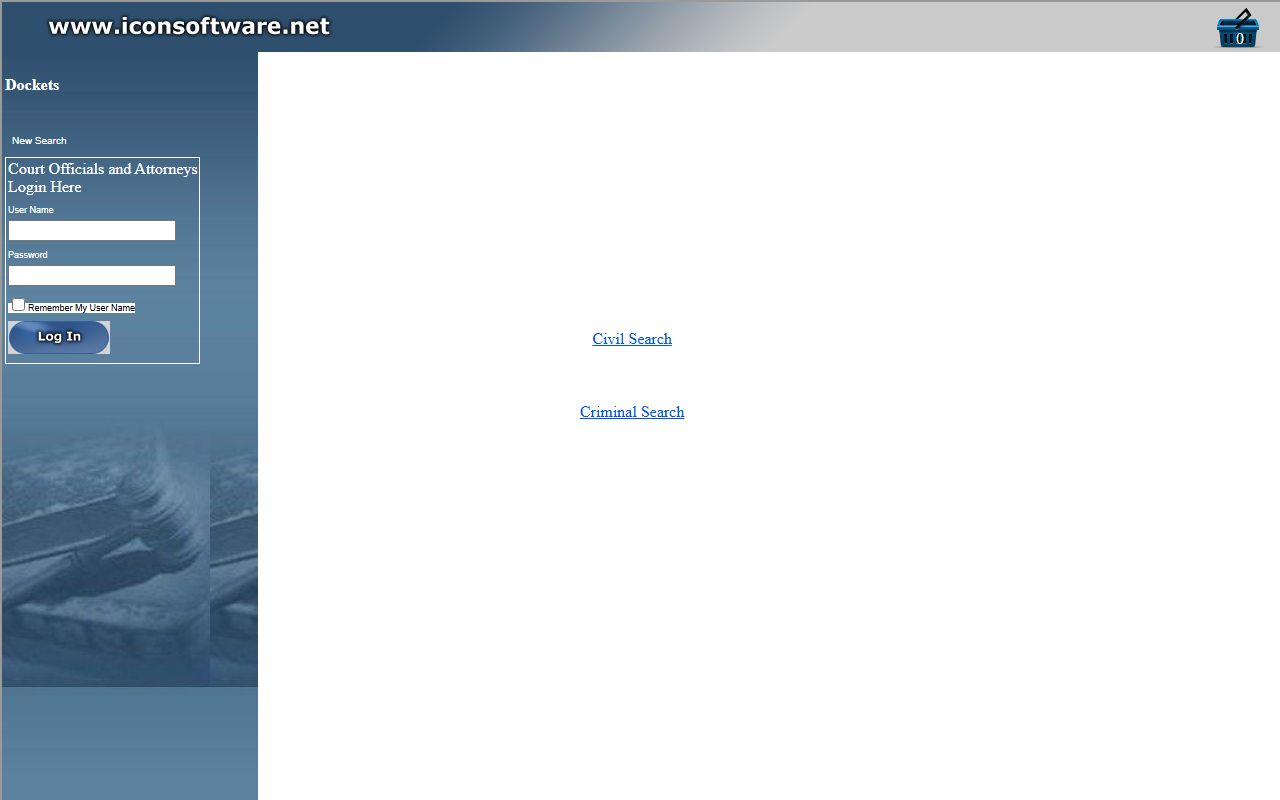 Cobb County Superior Court WebCaseManagement search page